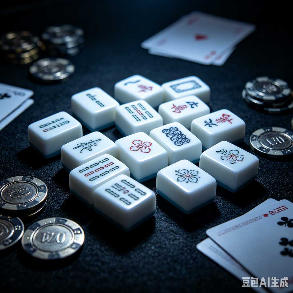 artistic mahjong tiles set